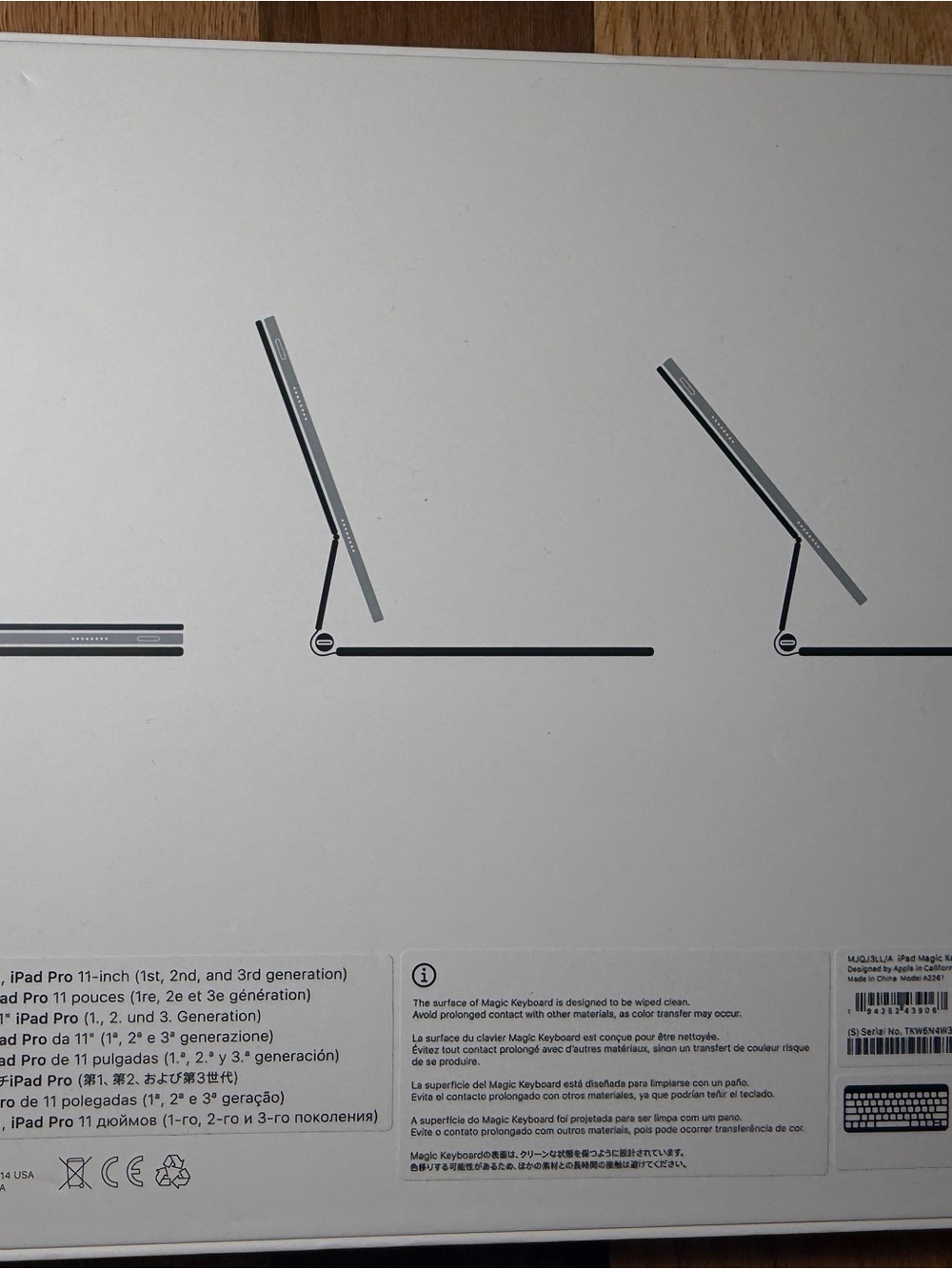 Apple white and gray minimalist keyboard art print
